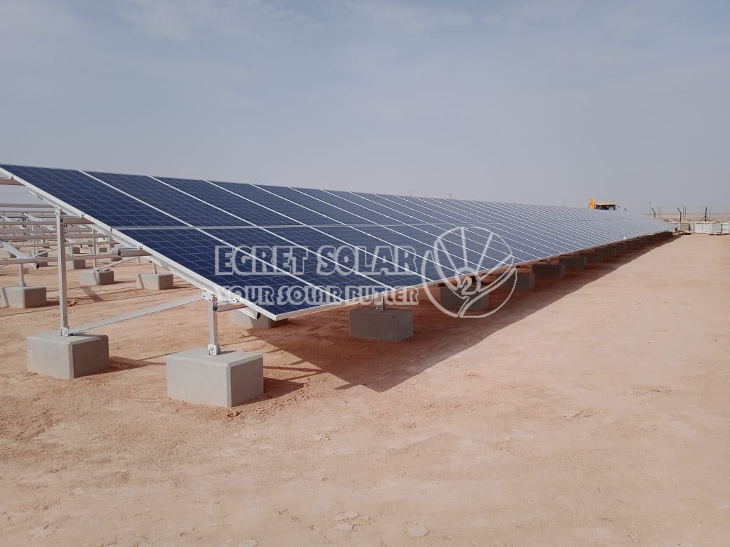 300KW solaris Ground Adscendens Structure Install in UAE