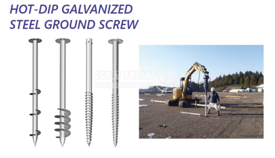 Galvanized Ground Screw Pile Anchor Cum Flange