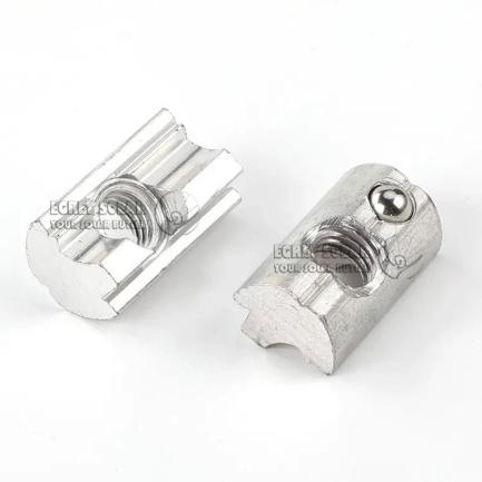 Solarium Aluminium PROLAPSIO Block Cum Spring Ball M8 Nut